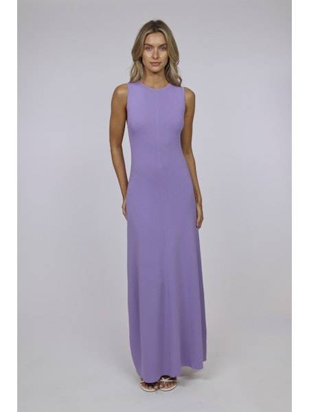 The Lucerne Violet sleeveless long dress by SOLID&STRIPED