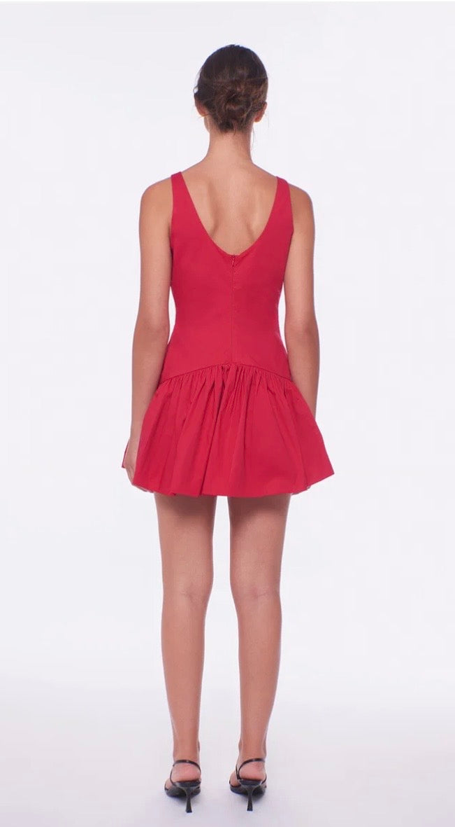 The Addison Dress Lipstick Red