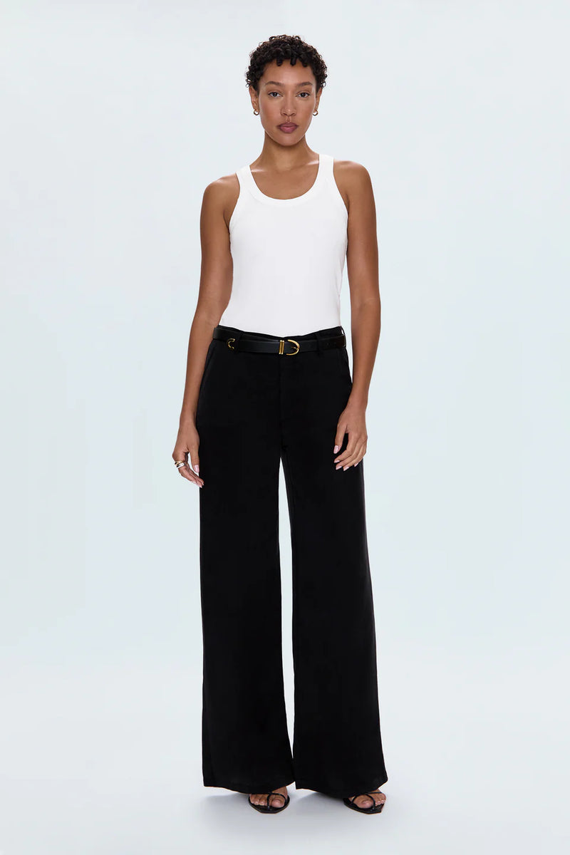 Jadyn Low Slung Palazzo Pants - Fade To Black PISTOLA