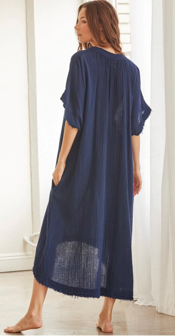 Tunisia Caftan Bleu Marine 9SEED