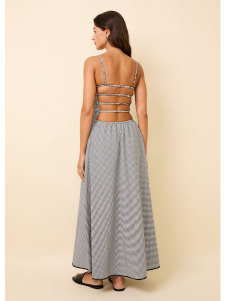 The Delta Dress Gingham SOLID&STRIPED