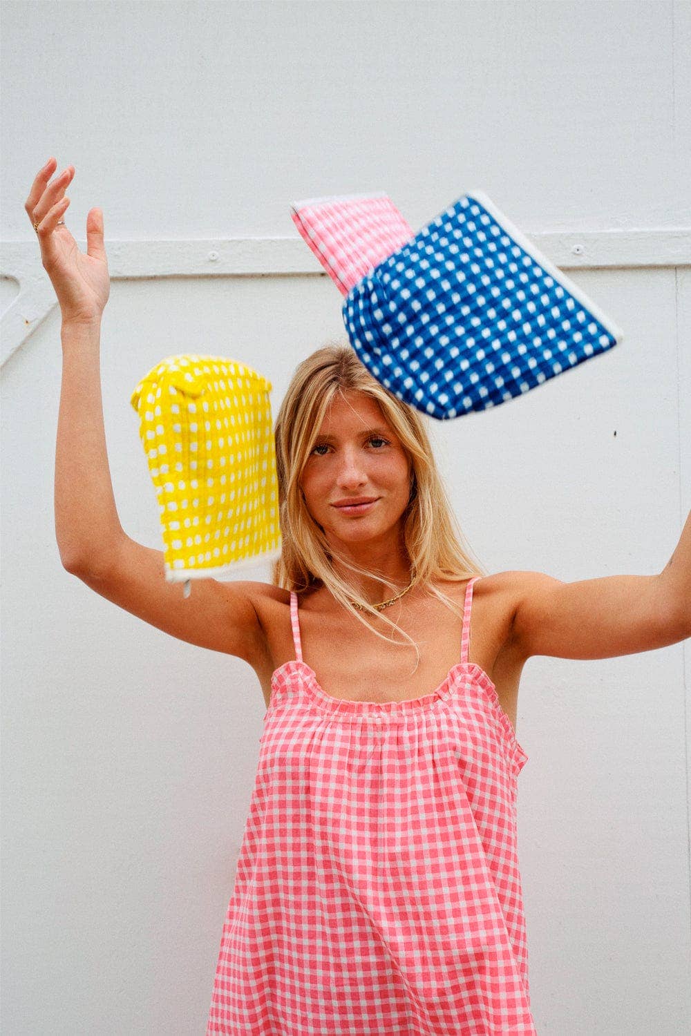 Hortense Dress Pink Gingham GERMAINE DE PRES