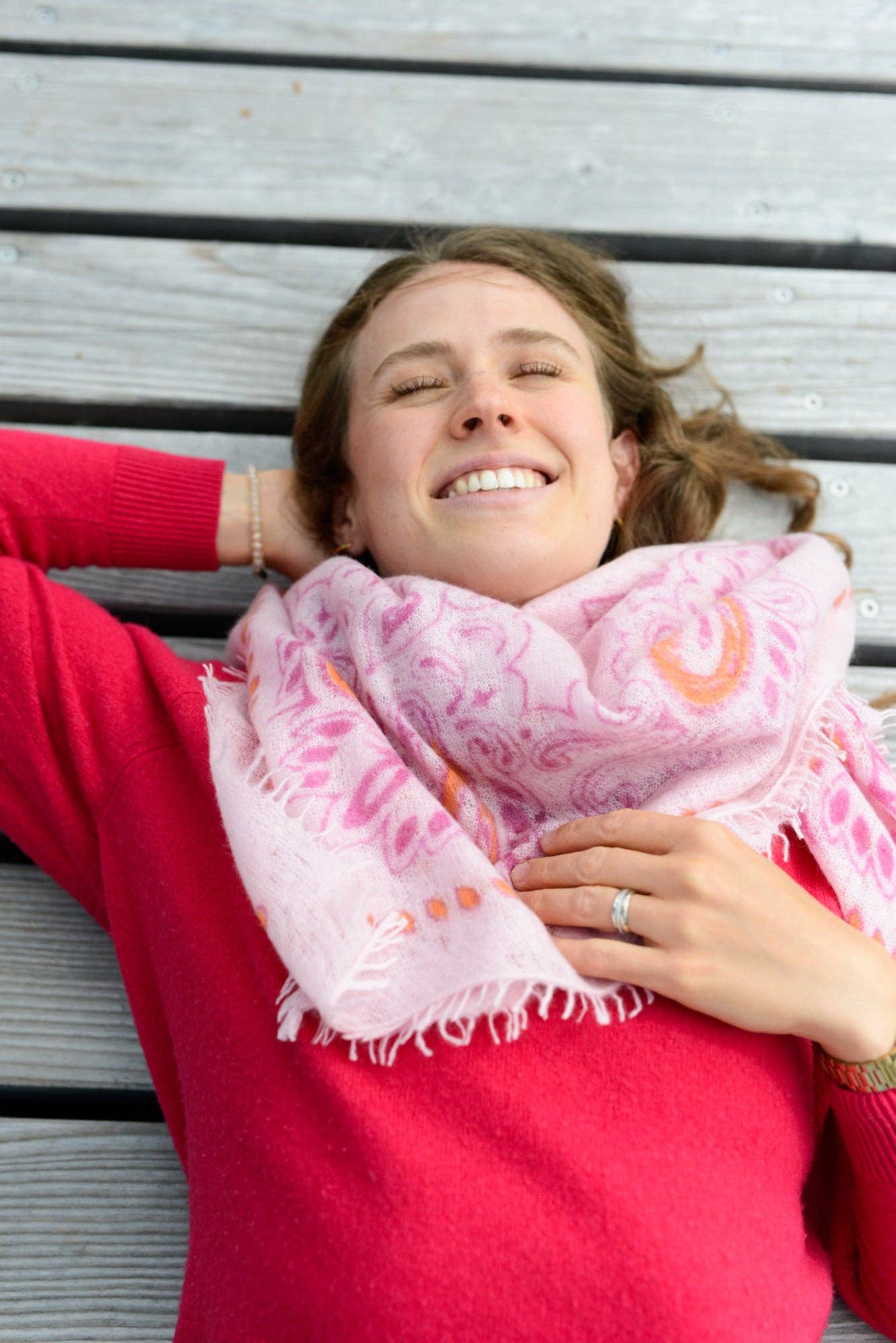 Cashmere Bandana Paisley Bubblegum