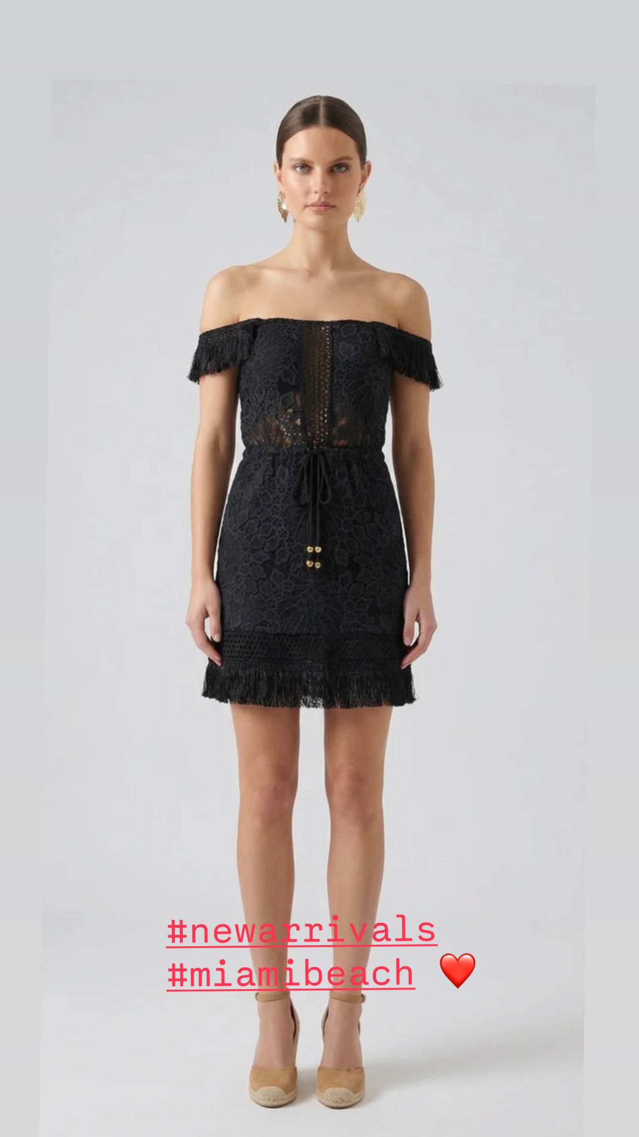 The Lotus Lace Frindge Mini NIGHTCAP CLOTHING