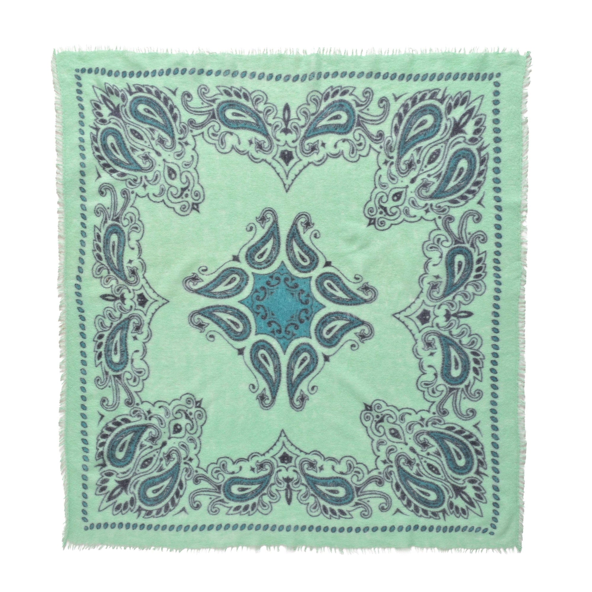 Cashmere Bandana Paisley Green