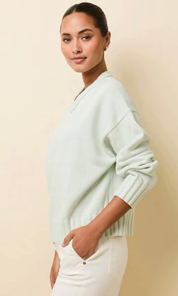 The Reva Sweater Mint SOLID&STRIPED