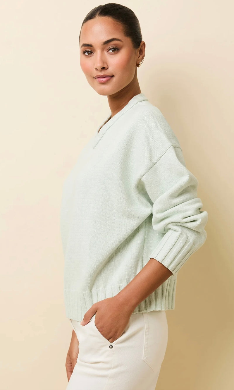 The Reva Sweater Mint SOLID&STRIPED