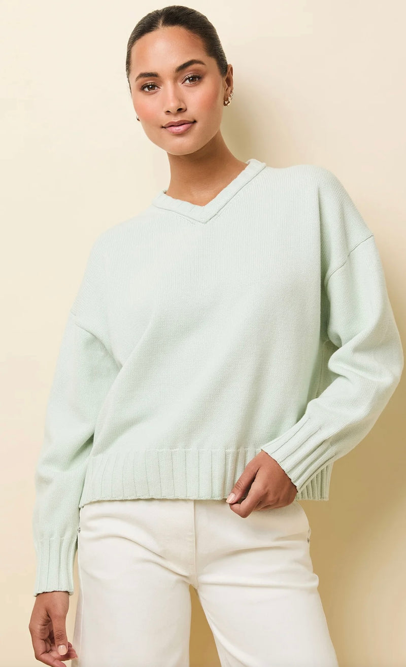 The Reva Sweater Mint SOLID&STRIPED