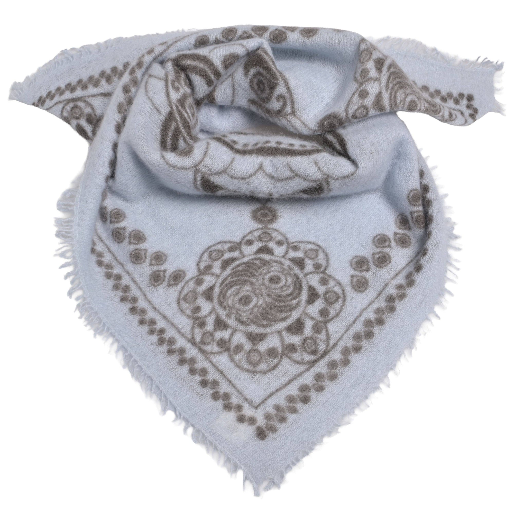 Cashmere Bandana Frosty Blue