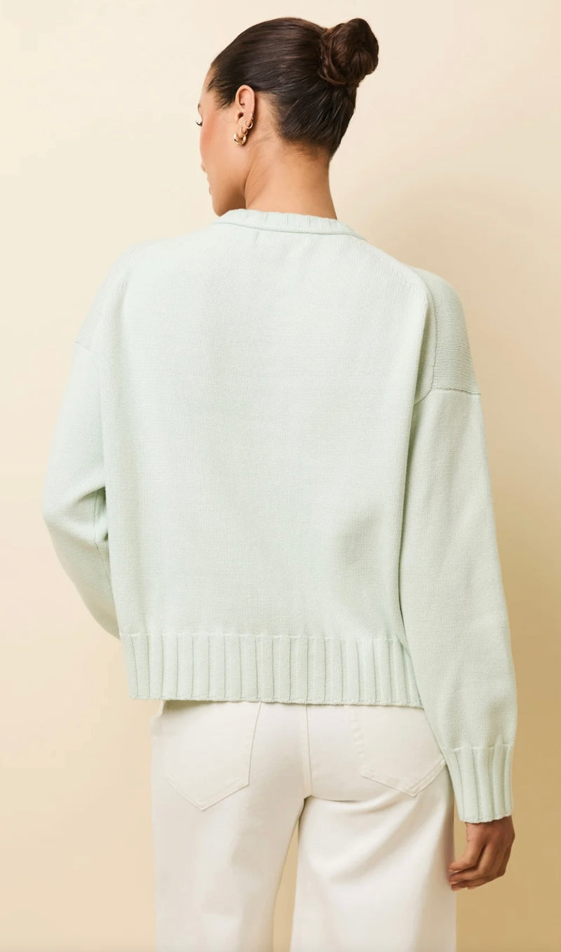 The Reva Sweater Mint SOLID&STRIPED