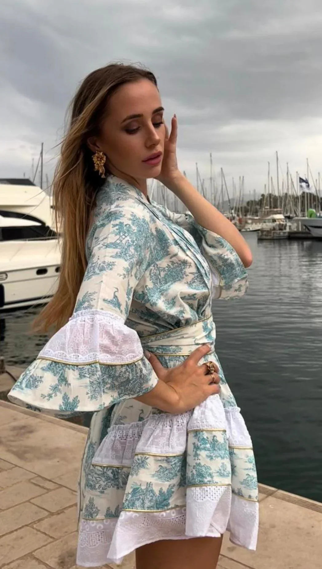 Marbella Panel Printed Dress ハーリップトゥー Buy Designer Embroidery Dresses Online - My Fashion