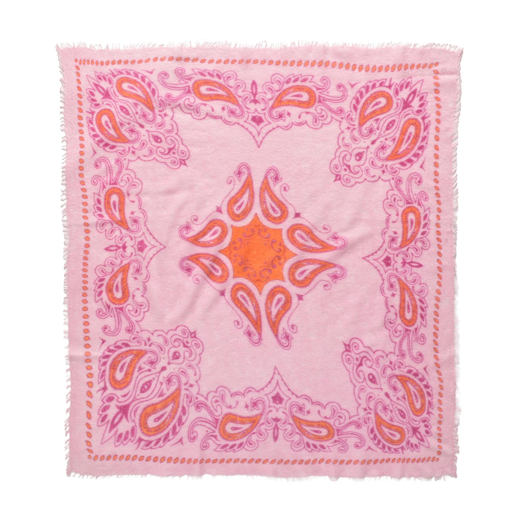 Cashmere Bandana Paisley Bubblegum