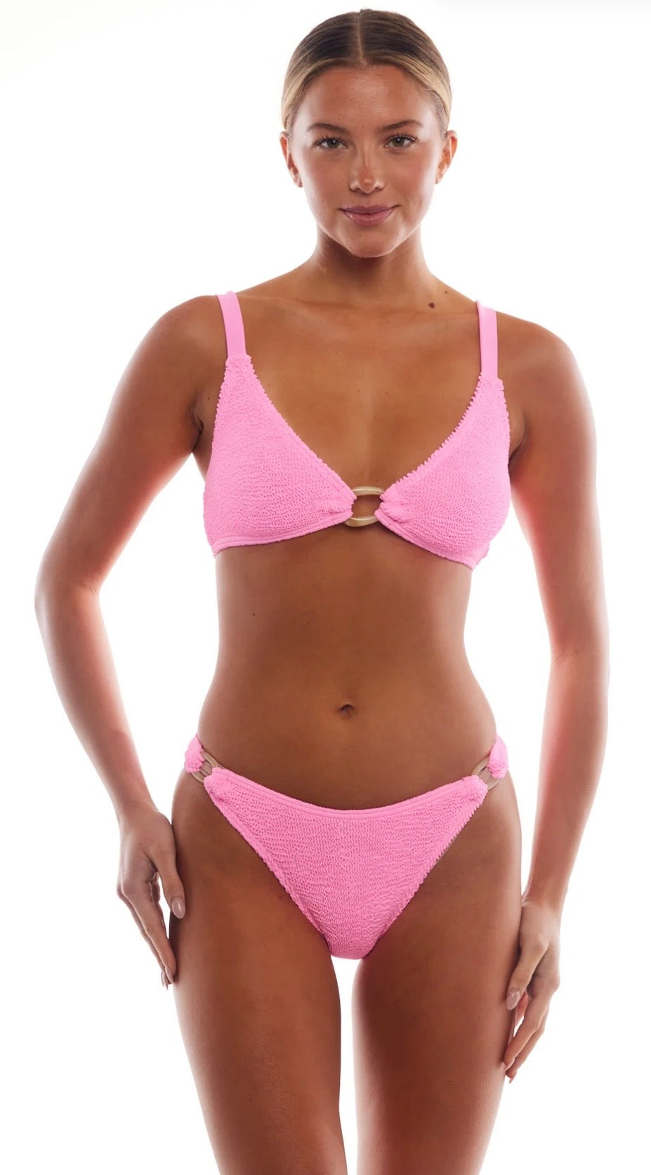 Galapagos Pearl Ring Bikini Strawberry Pink LOVE&amp;BIKINIS