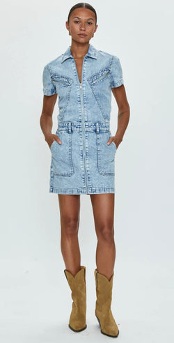 Brix Aviator Dress PISTOLA DENIM