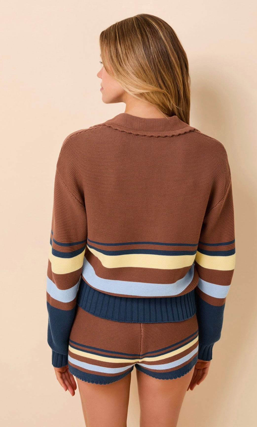 The Cleo Pullover Walnut SOLID&amp;STRIPED
