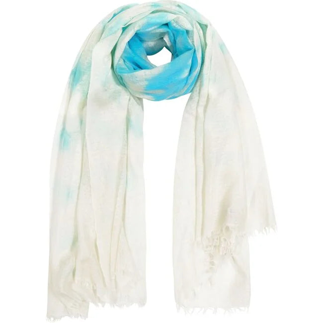 Cashmere Dip Dye Saline Pareo Aqua Seas MER ST. BARTH