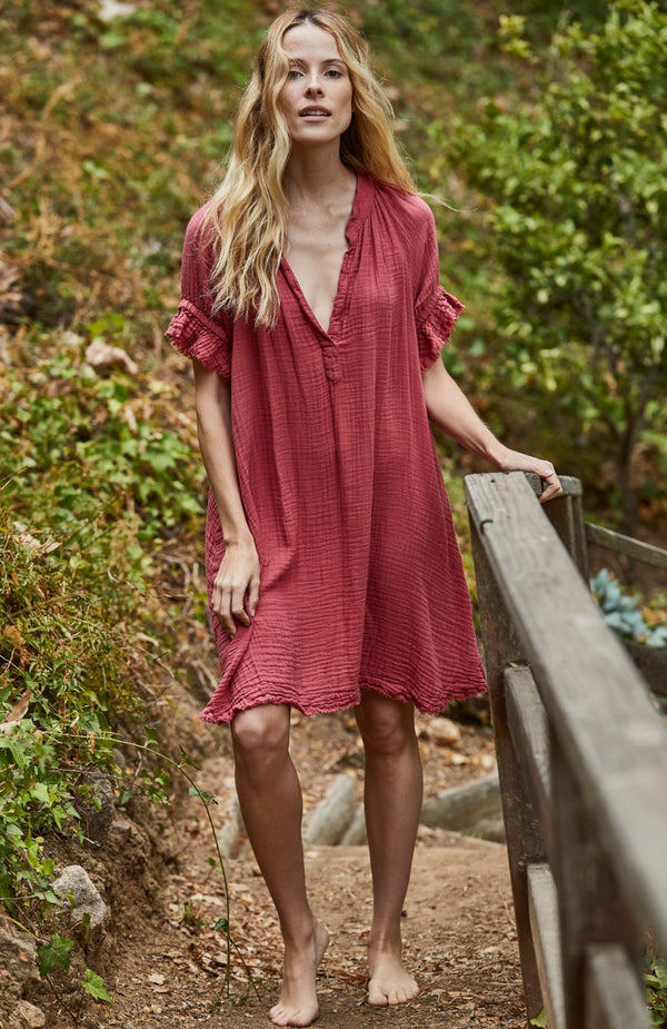 Antibes Dress Guava Red 9SEED