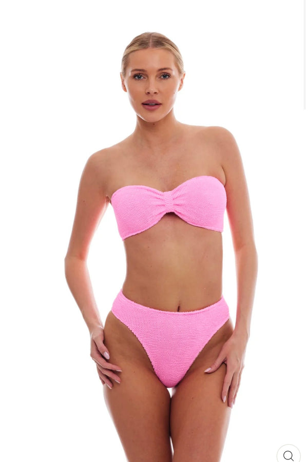 Palma Bandeau Bikini Strawberry Pink LOVE&BIKINIS