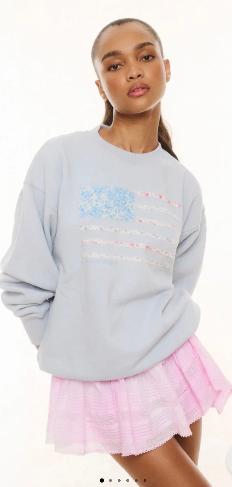 Flag Sweater LOVE SHACK FANCY