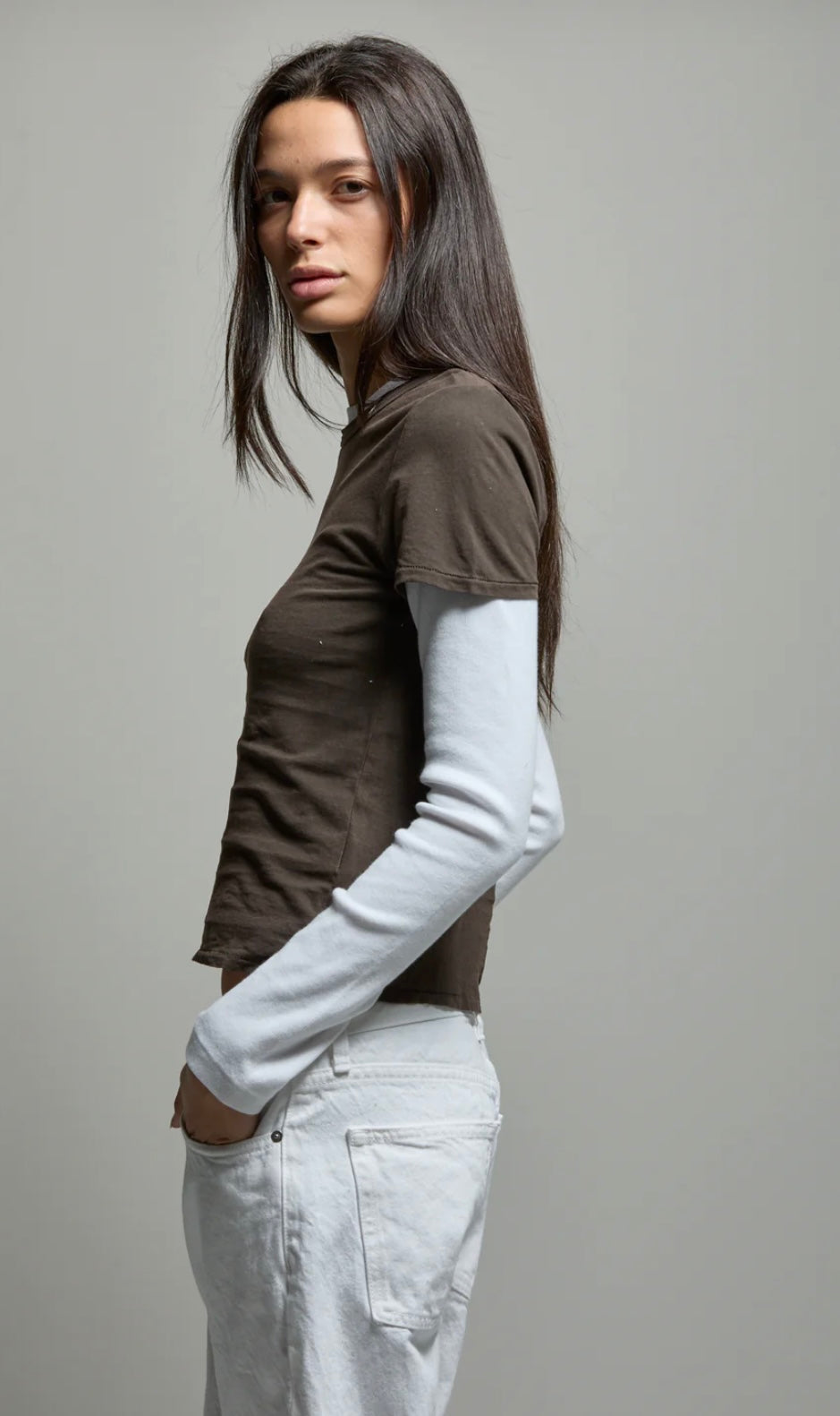 Noé Baby Tee Chocolate ASHER THE LABEL