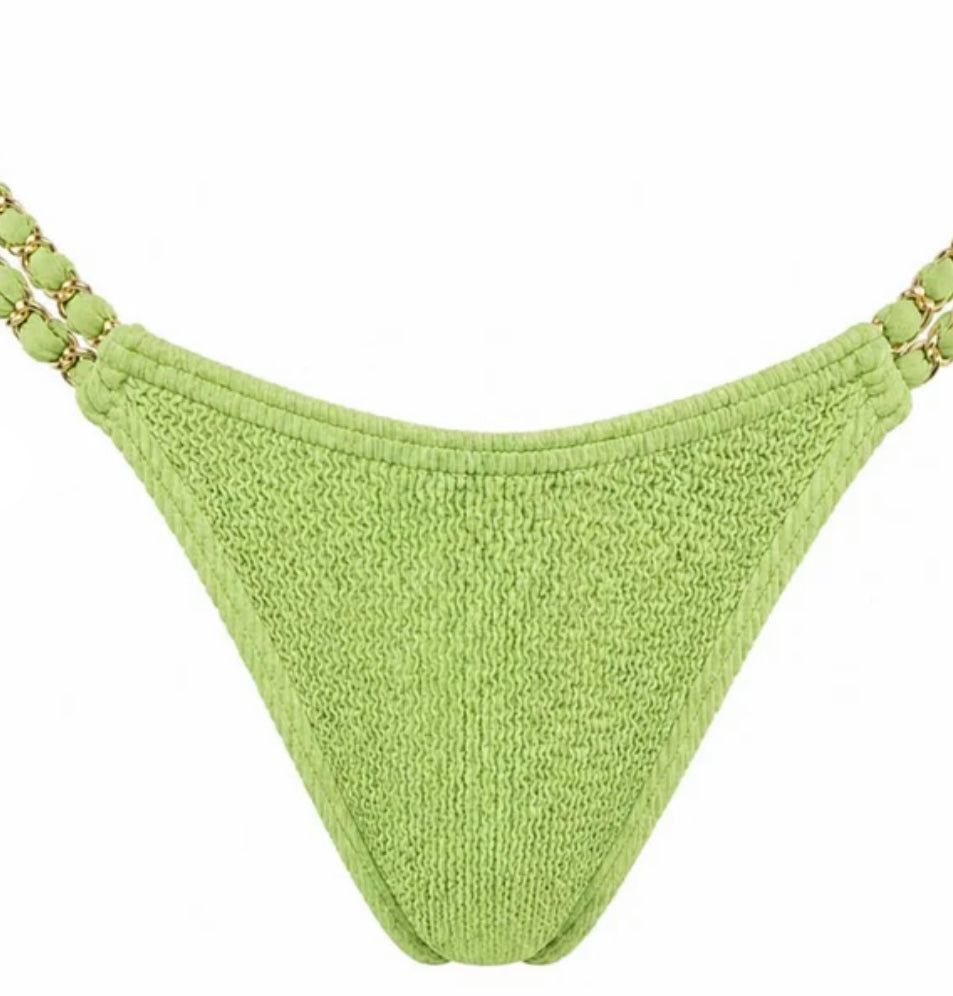 Bondi Gold Chain Key Lime Bikini LOVE&amp;BIKINIS