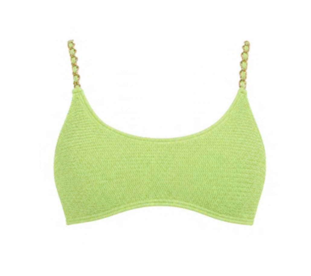 Bondi Gold Chain Key Lime Bikini LOVE&amp;BIKINIS