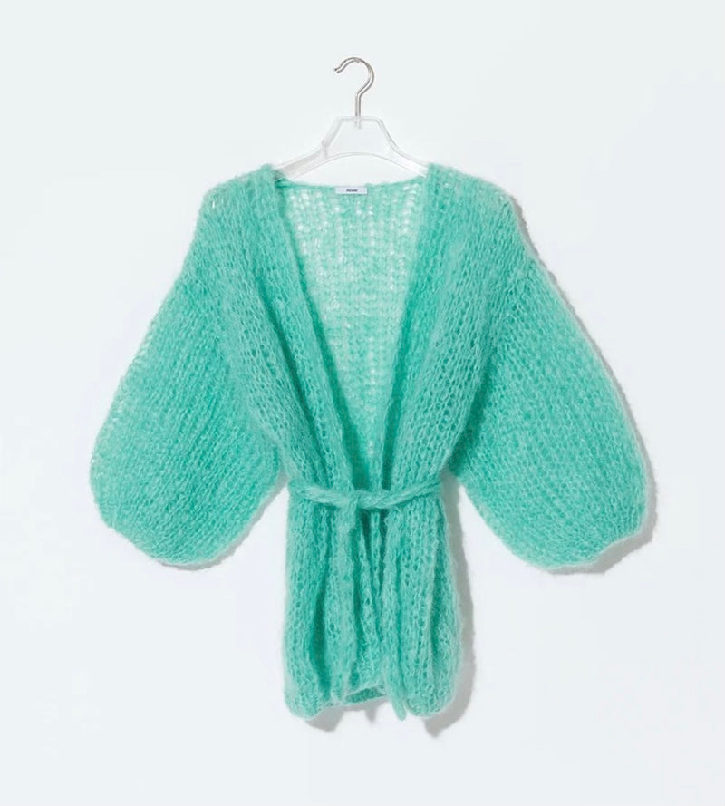 Mohair Big Cardigan Mint Green MAIAMI