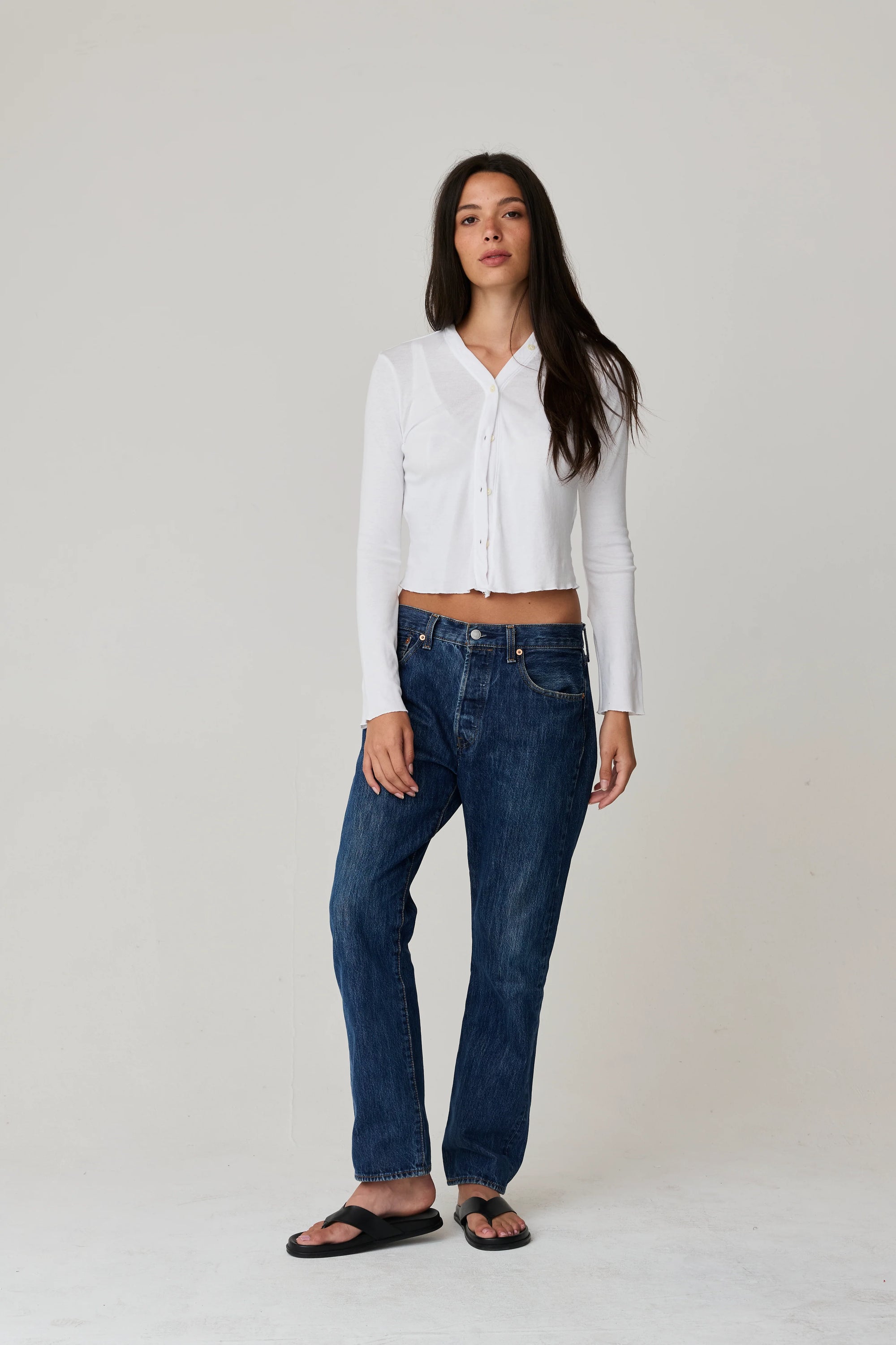 Chelsea Cardigan White ASHER THE LABEL