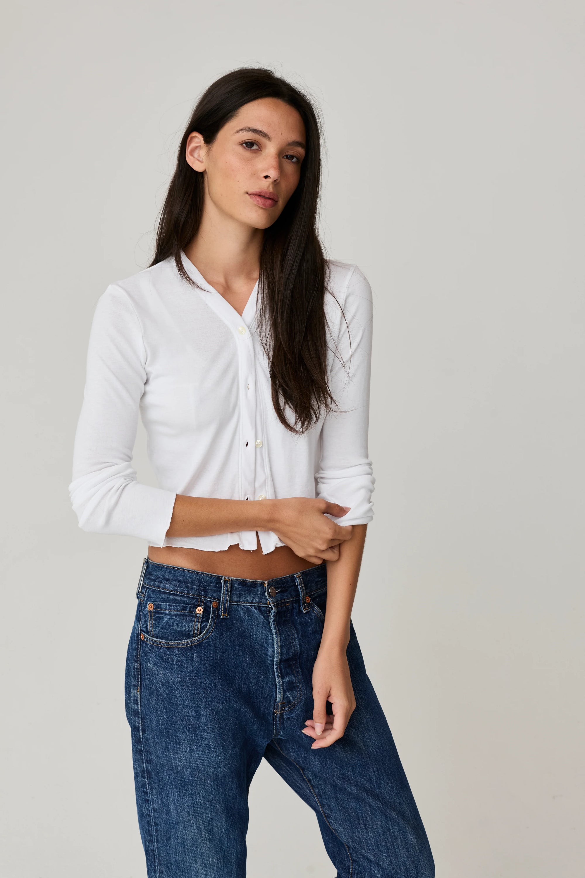 Chelsea Cardigan White ASHER THE LABEL