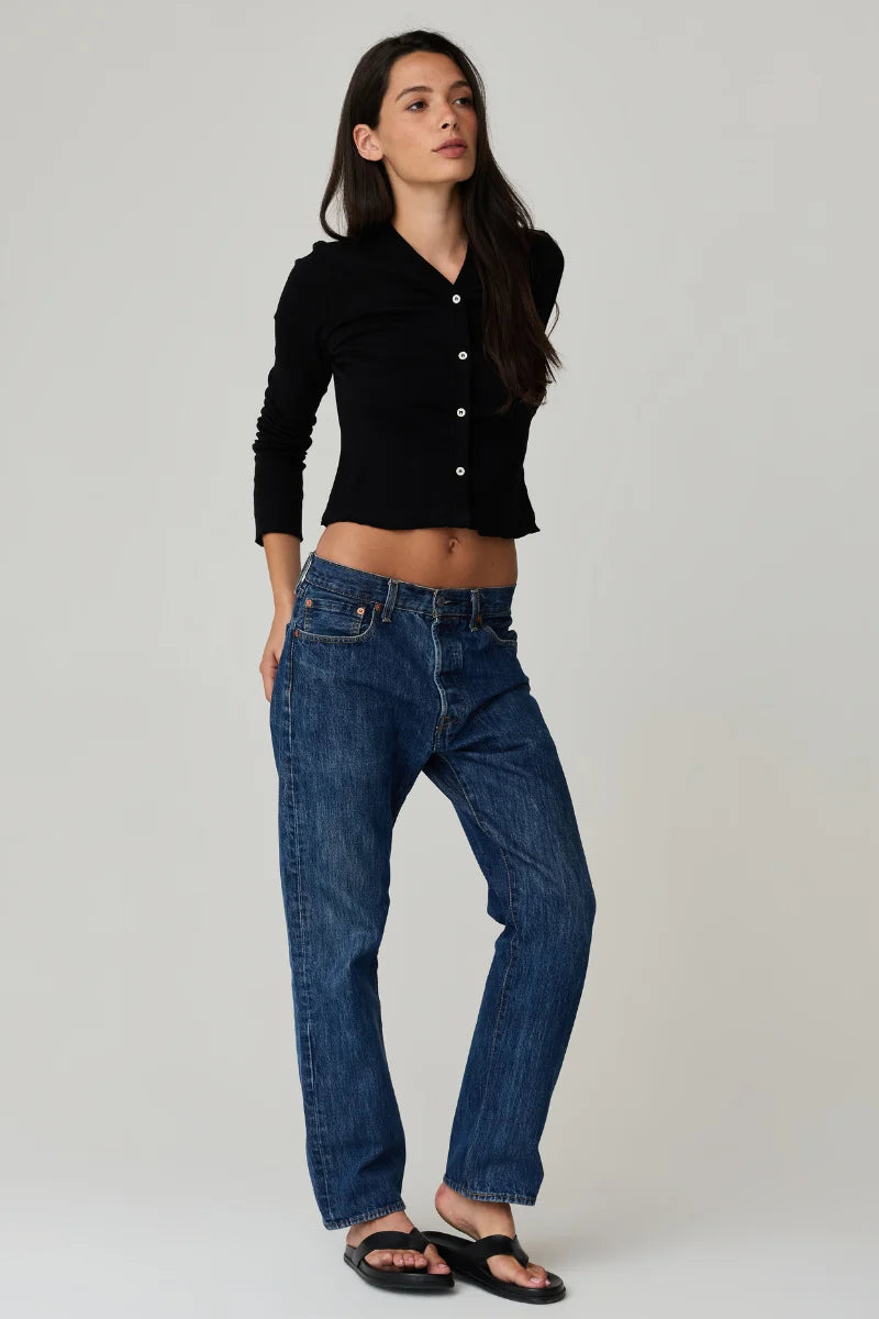 Chelsea Cardigan True Black ASHER THE LABEL