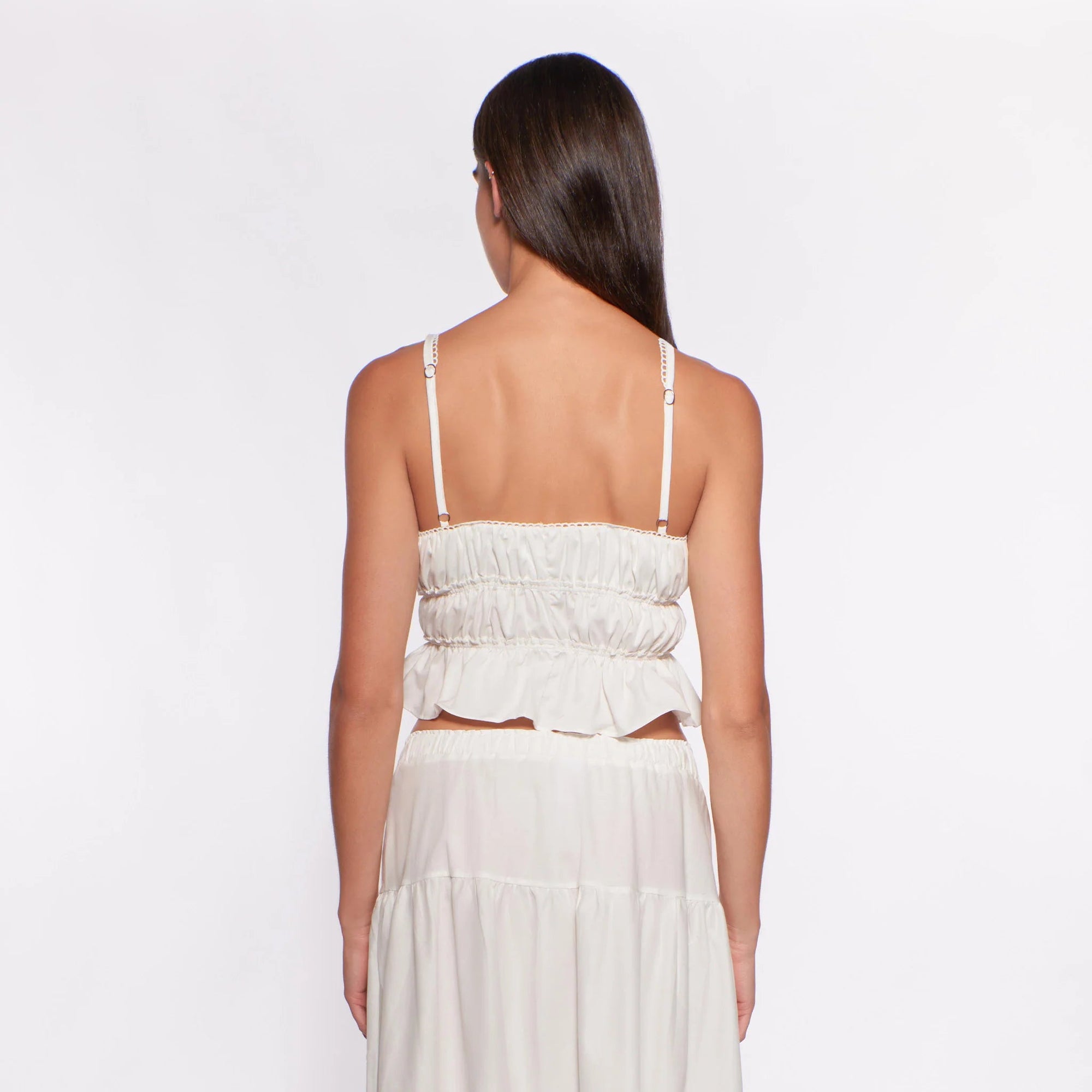 Amelia Cotton Top Le Blanc - The Poolclub Monaco