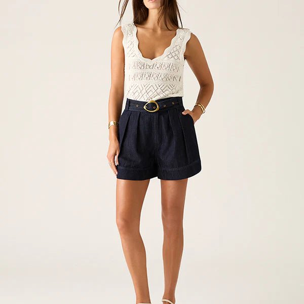 Ana Denim Shorts - The Poolclub Monaco