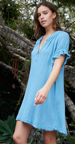 Antibes Dress Denim Blue 9SEED - The Poolclub Monaco