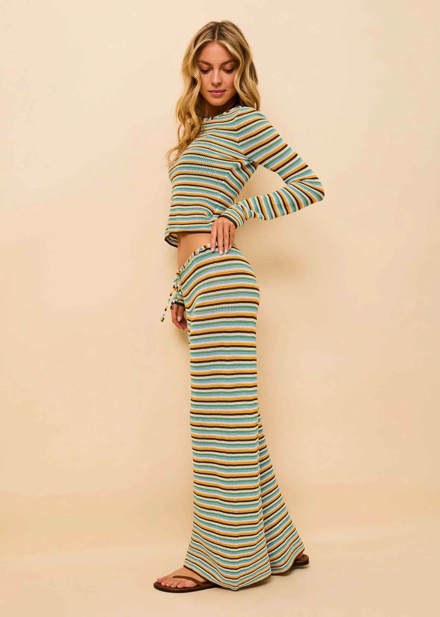 Ayden Pant St. Barths Multistripe SOLID&STRIPED - The Poolclub Monaco