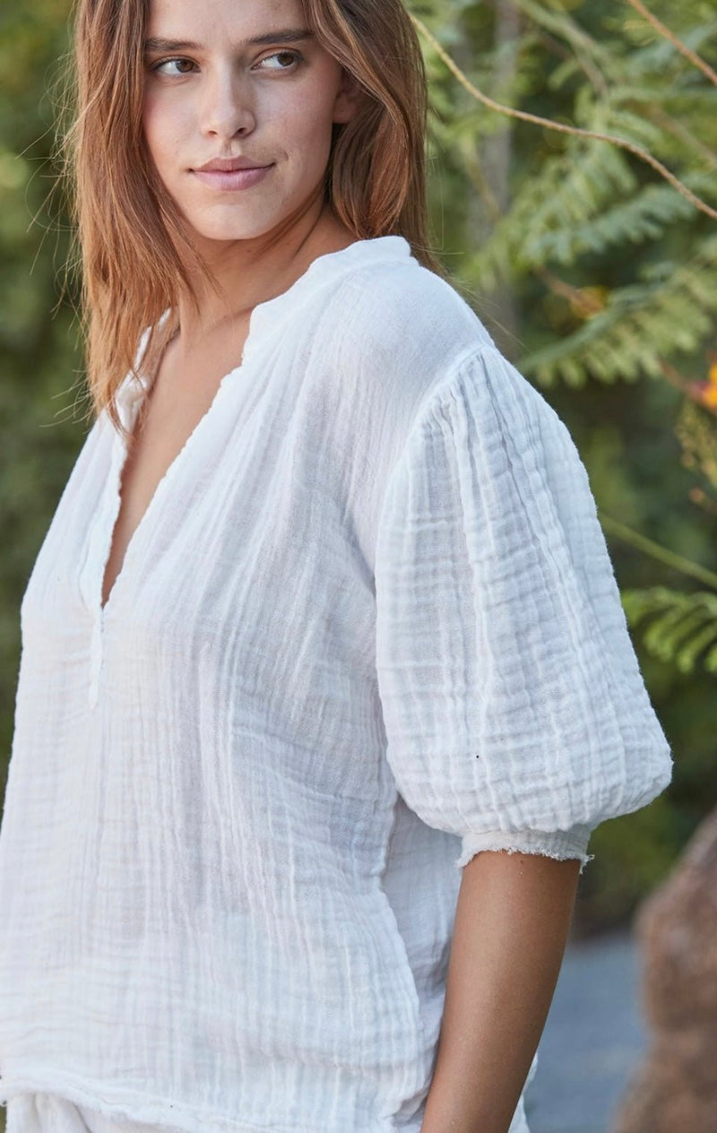 Biaritz Blouse White 9Seed - The Poolclub Monaco