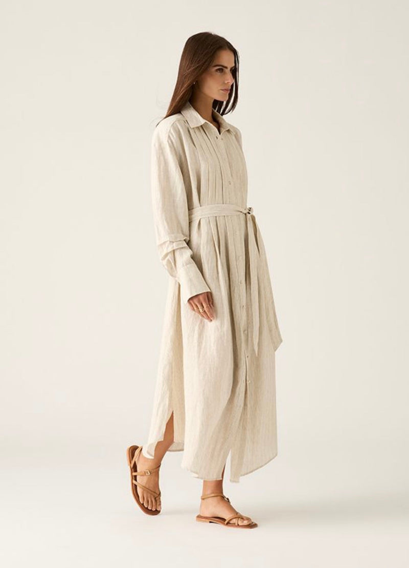 Carolina Dress Almond MOSTHE LABEL - The Poolclub Monaco