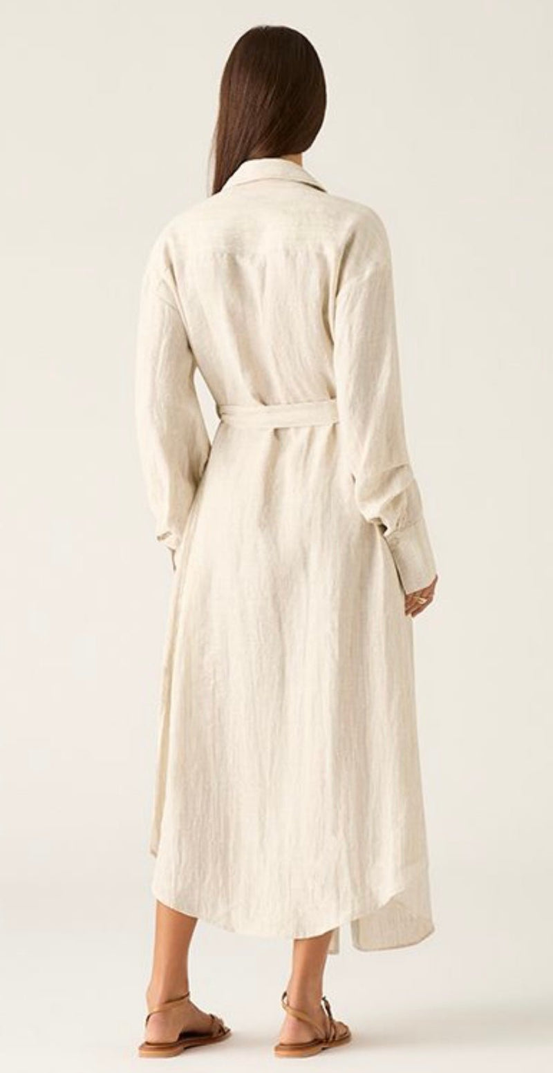 Carolina Dress Almond MOSTHE LABEL - The Poolclub Monaco