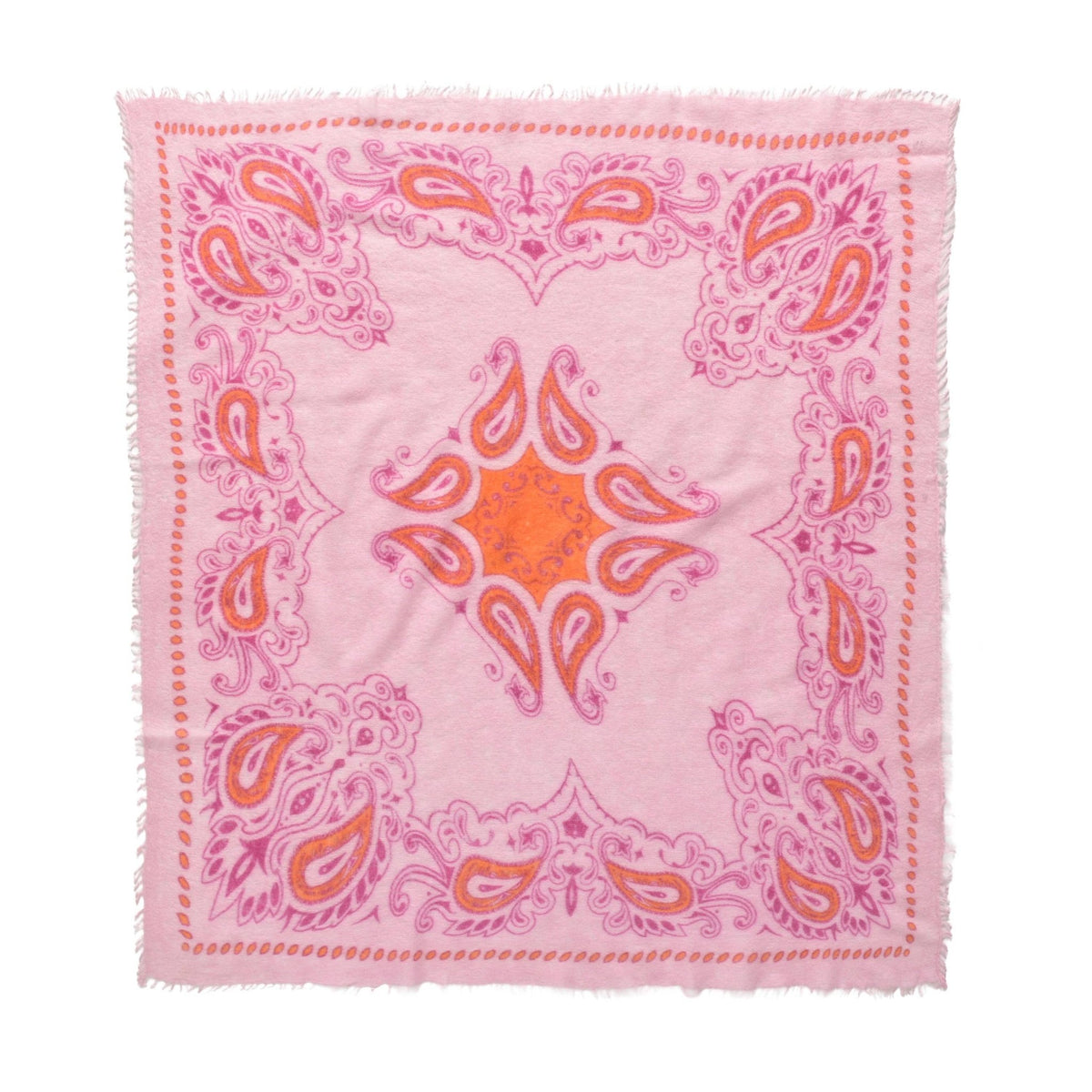 Cashmere Bandana Paisley Bubblegum - The Poolclub Monaco