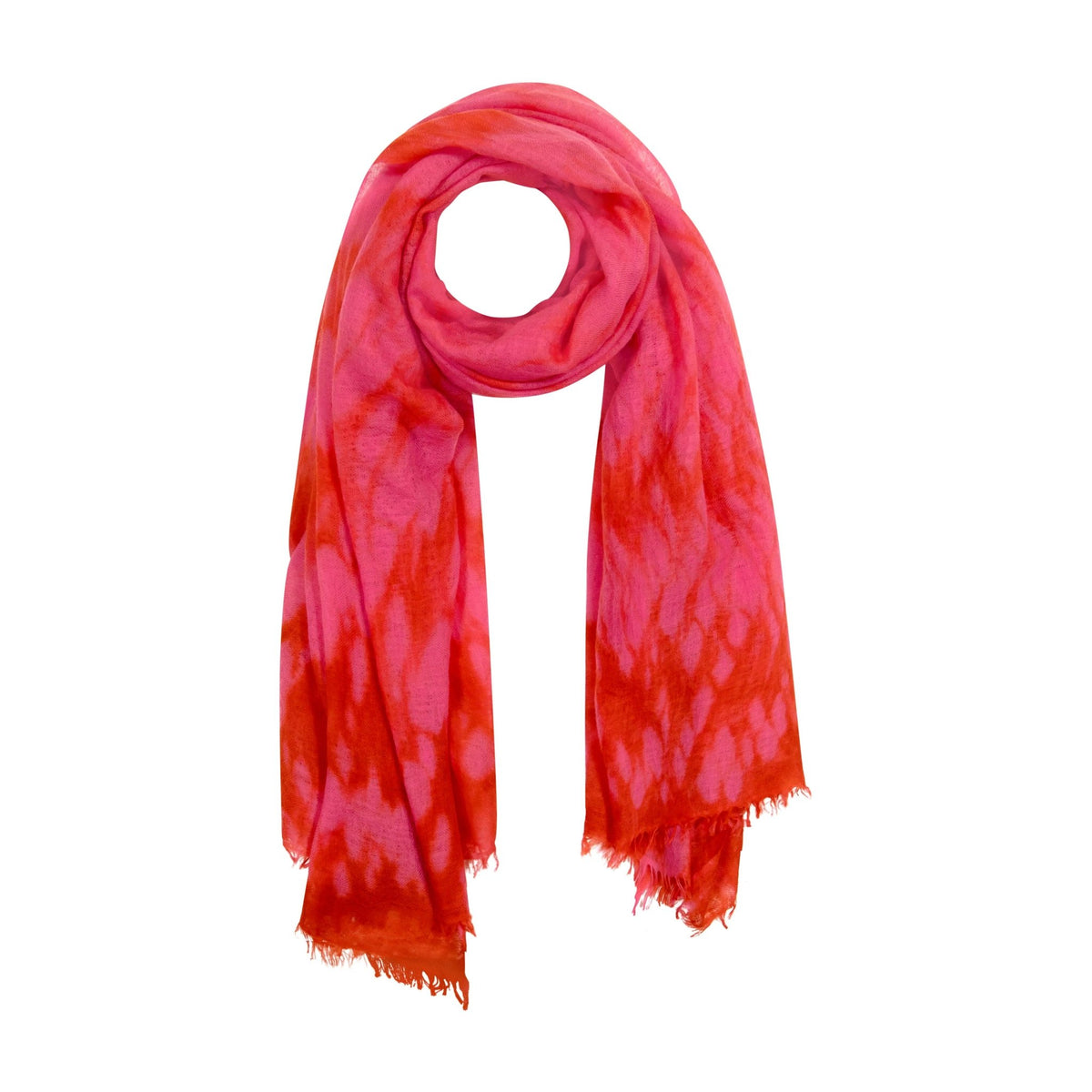Cashmere Dip Dye Saline Pareo Hibiscus Flower: One size (100x200cm) - The Poolclub Monaco