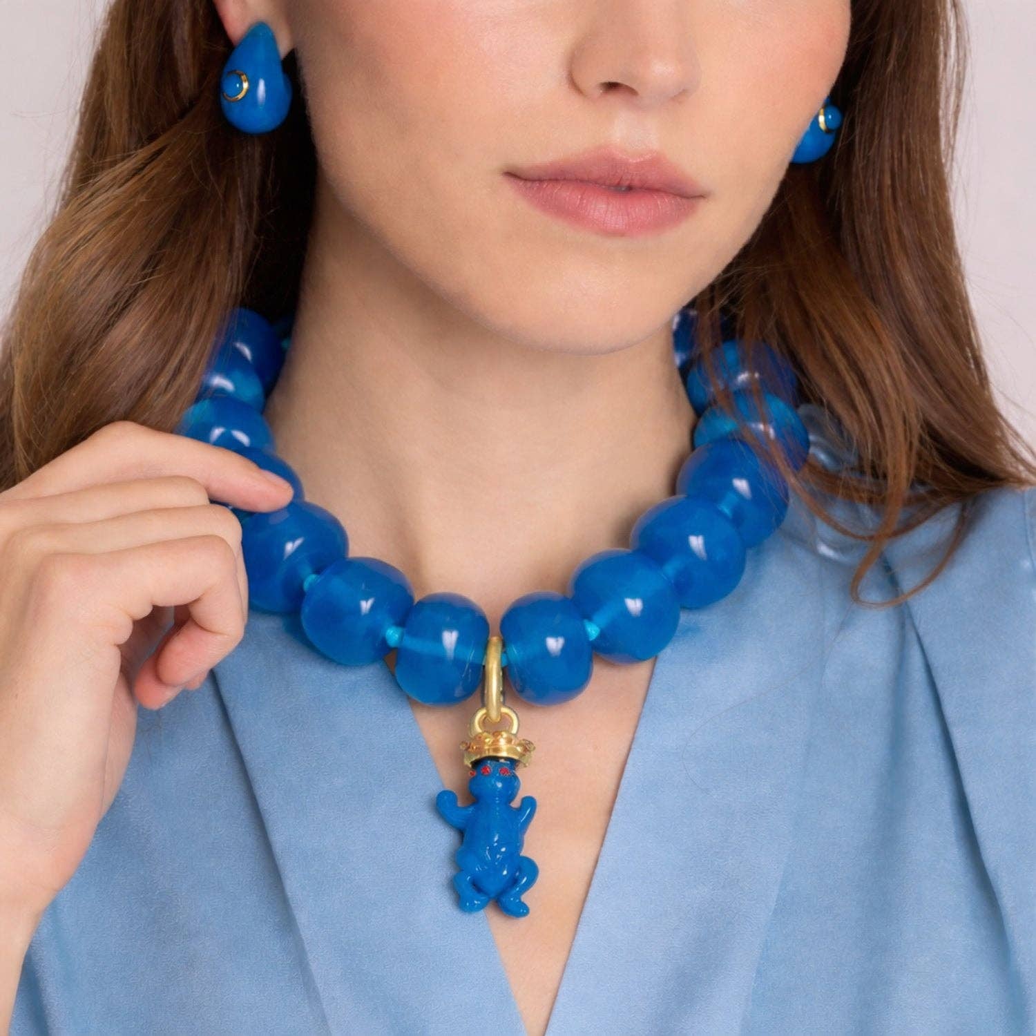 Cerulean Blue Monkey Charm - The Poolclub Monaco