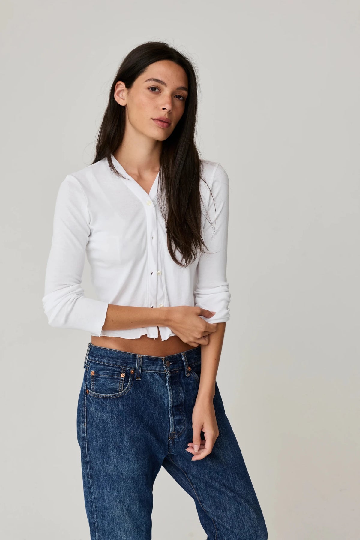 Chelsea Cardigan White ASHER THE LABEL - The Poolclub Monaco