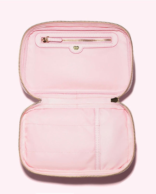 Double Zip Pouch Preppy Pink STONEY CLOVER - The Poolclub Monaco