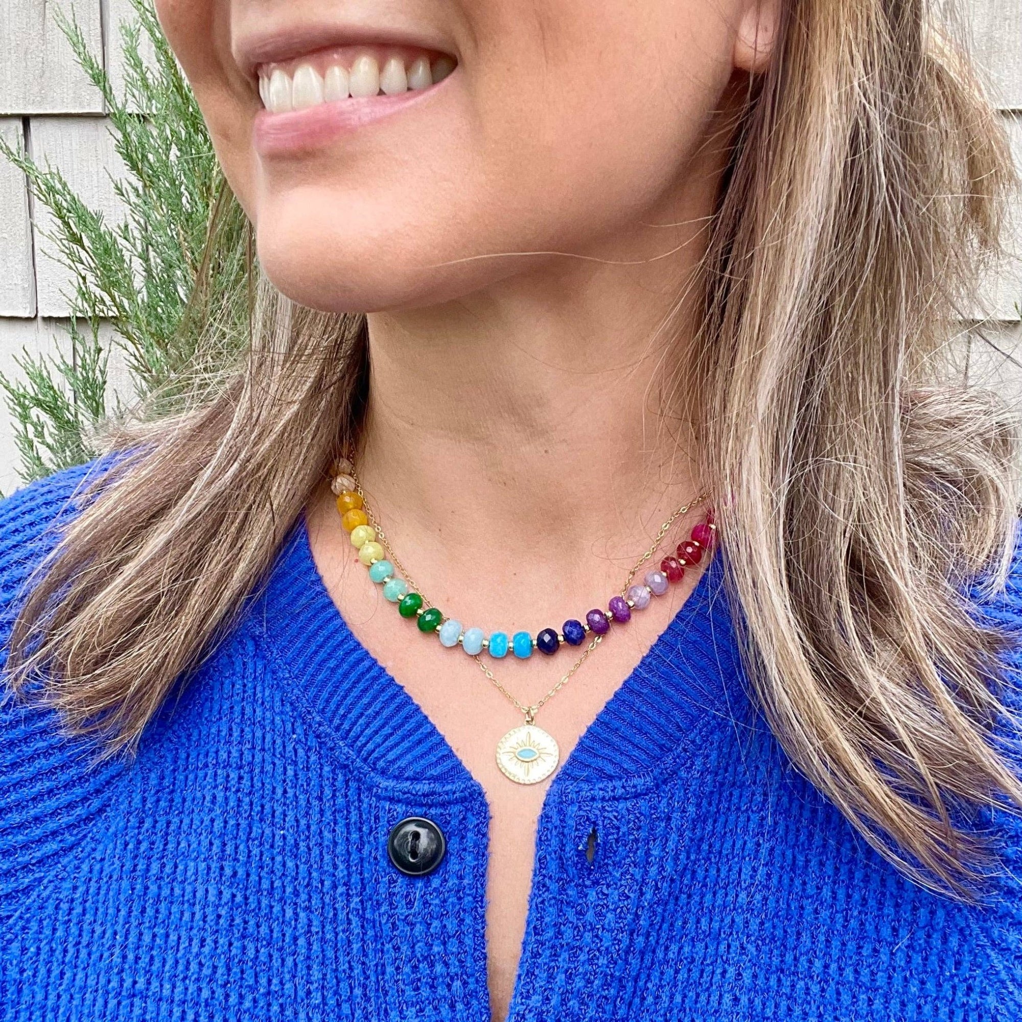 Gemstone Candy Necklace - Gwyneth - The Poolclub Monaco