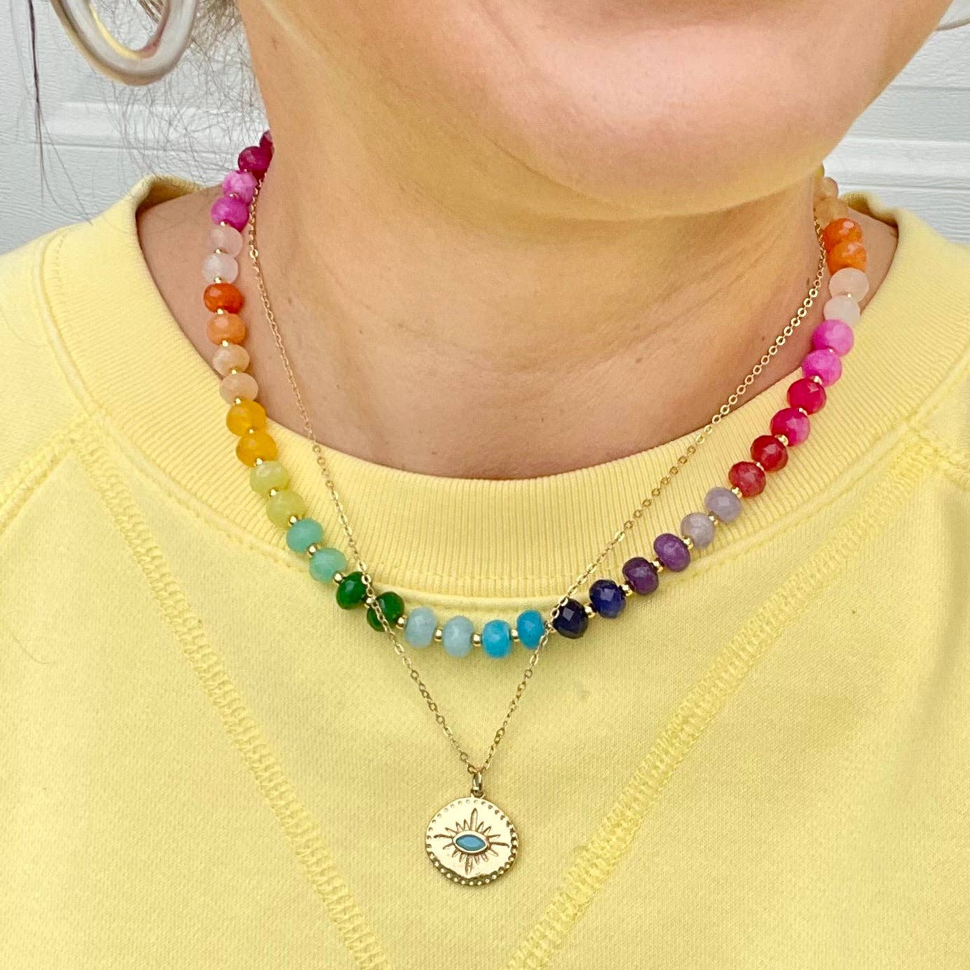 Gemstone Candy Necklace - Gwyneth - The Poolclub Monaco