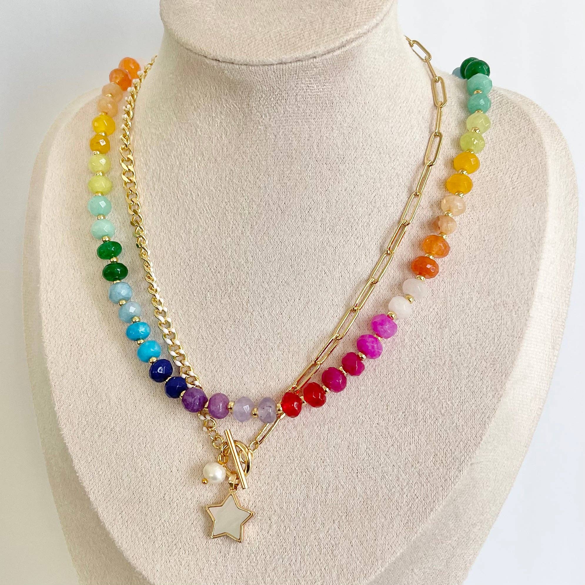 Gemstone Candy Necklace - Gwyneth - The Poolclub Monaco