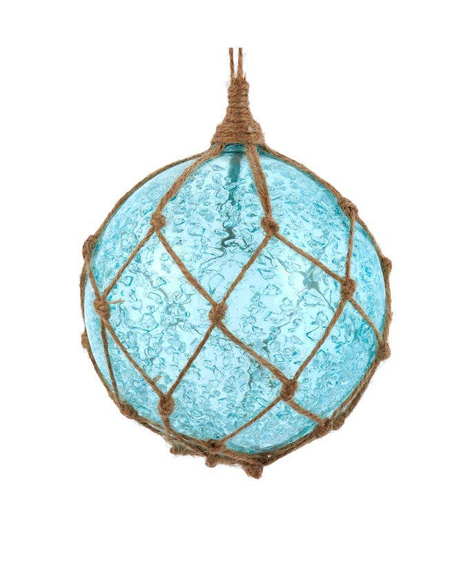 GLASS BUOY BALL W/NET Ornament - The Poolclub Monaco
