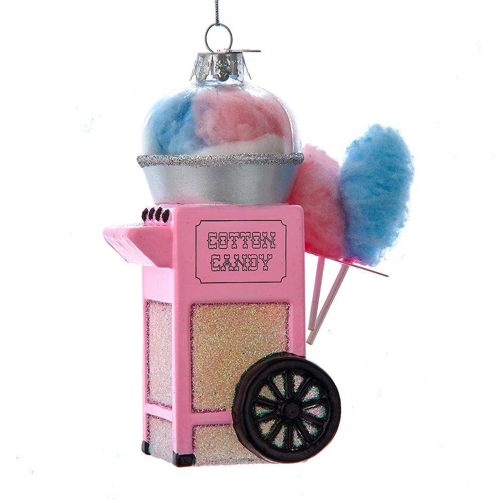 Glass Cotton Candy Cart Ornament - The Poolclub Monaco