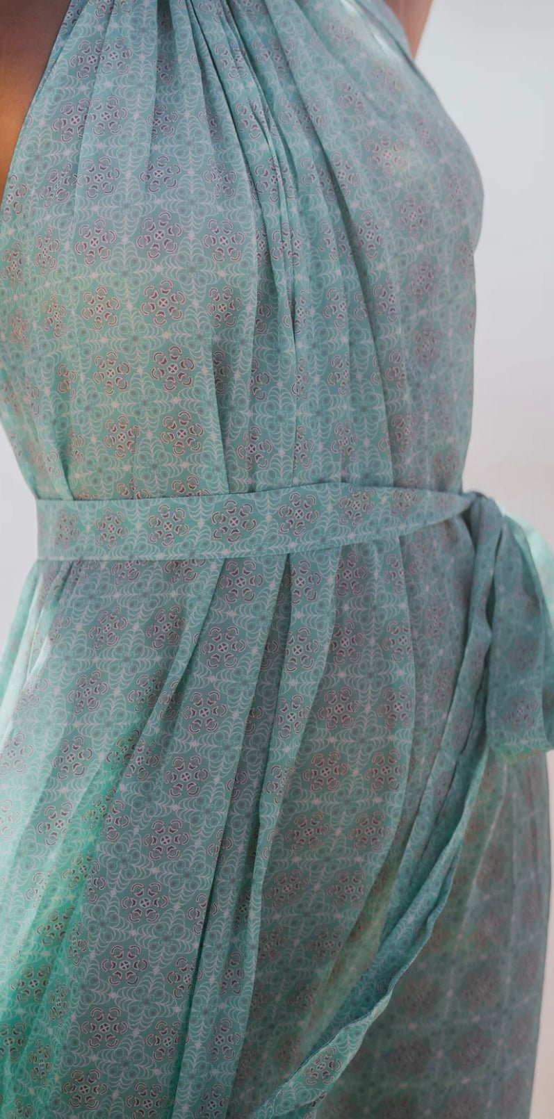 Hebe Dress Aqua Viva HANSINE LONDON - The Poolclub Monaco