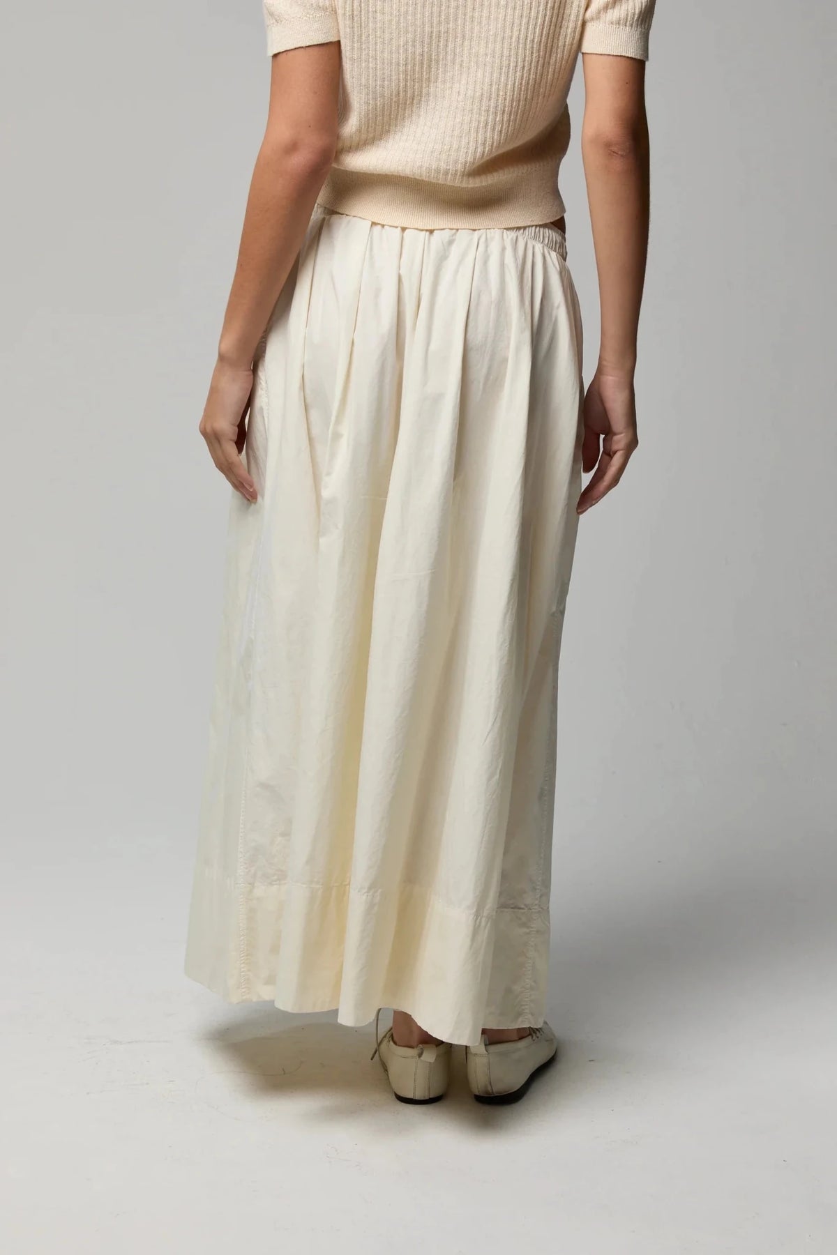 Kate Poplin Skirt Afterglow ASHER THE LABEL - The Poolclub Monaco