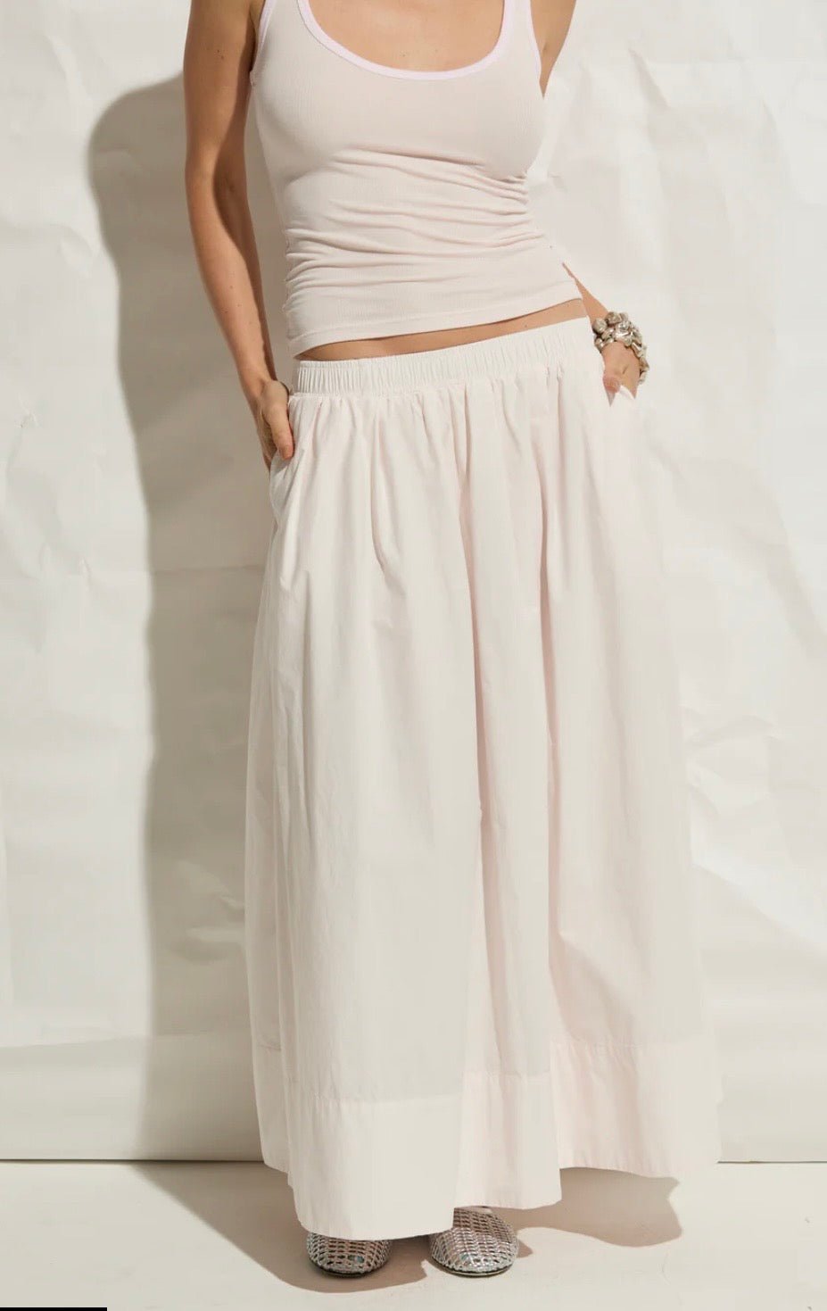 Kate Skirt Salsa Rosa ASHER THE LABEL - The Poolclub Monaco